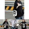 Trendy Ghost Skull Crossbody Bag Small Pu Shoulder Bag For Men And Women