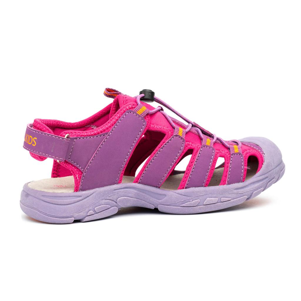 Sandały sportowe dziecięce dla chłopca/dziewczynki Trollkids Kids Kvalvika Sandal dark rose/orange (194-207)