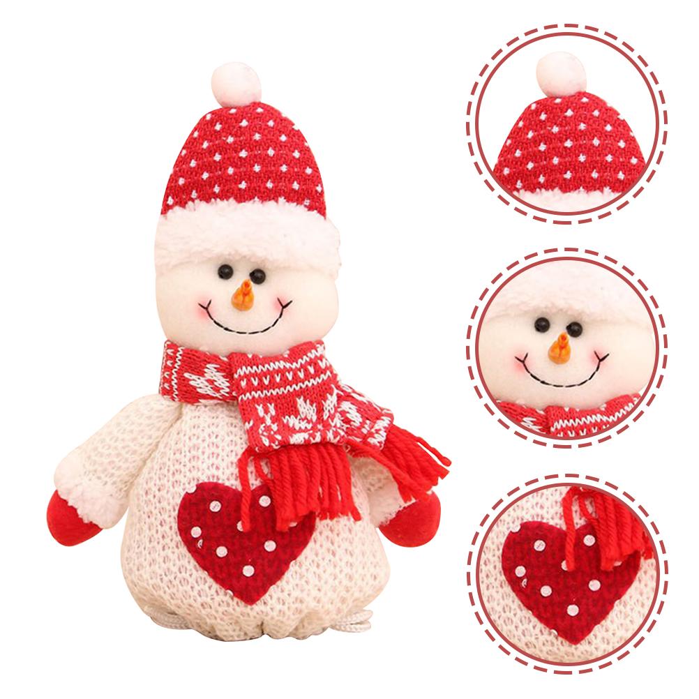 Reusable Snowman Candy Bags Christmas Drawstring Gift Pouches Fabric Storage for Holiday Treats Small Present Wrapping