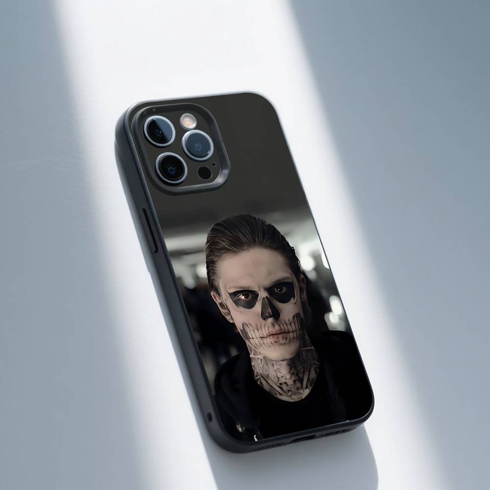 

A-American H-Horror S-Story Phone Case For iPhone 16,15,14,13,12,11,Pro,Max,Plus,X,XS,SE,E,Mini,Soft Silicone Black Case iPhone11