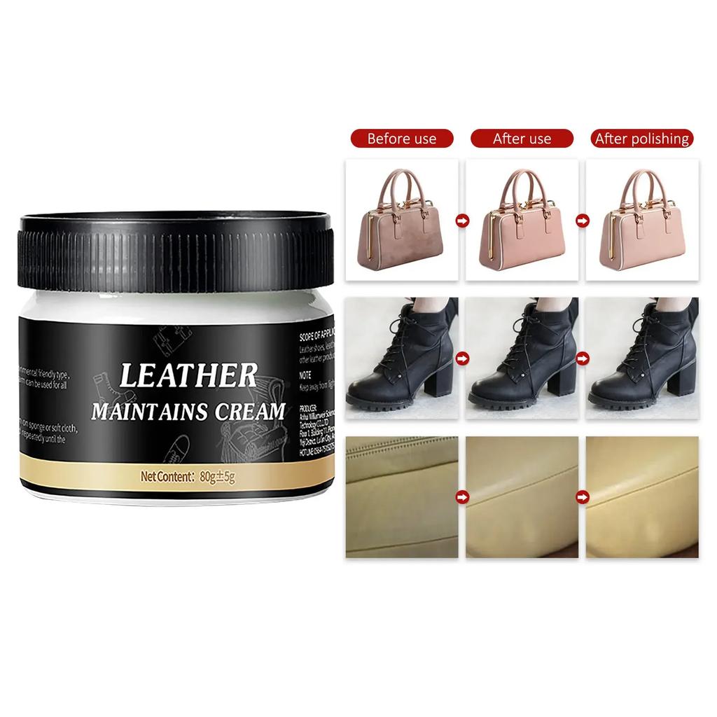 100g Leather Maint Ains Cream and Shoes Boots Bag Repair Polishing Cleaner Leather Coat Car Seats Deeply Nourishing Care