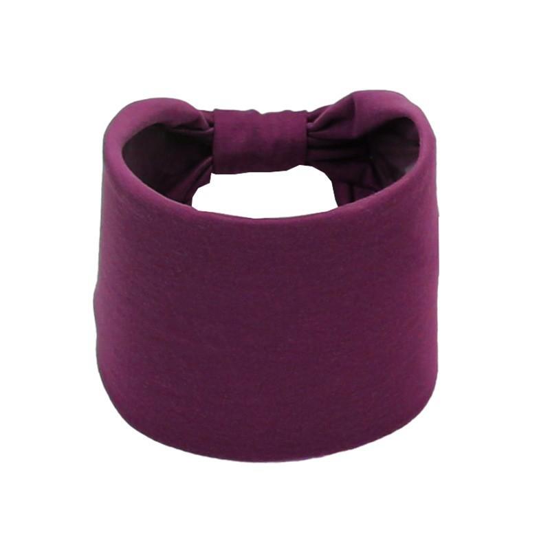 Women Solid Color Stylish Comfortable Sports Stylish Headband Elastic Wide Band Hair Tie Knot Sweat Absorbing Hair Accessory