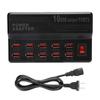 Universal 12A Power USB Smart Charger Fast Charging 10-Ports Multi Ports Charger 60W Power USB Charging Station Travel