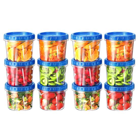 Food Storage Containers Stackable Sealed Storage Box with Twist Top Cover BPA-Free Moisture-proof Sealed Jars Kitchen Organizer
