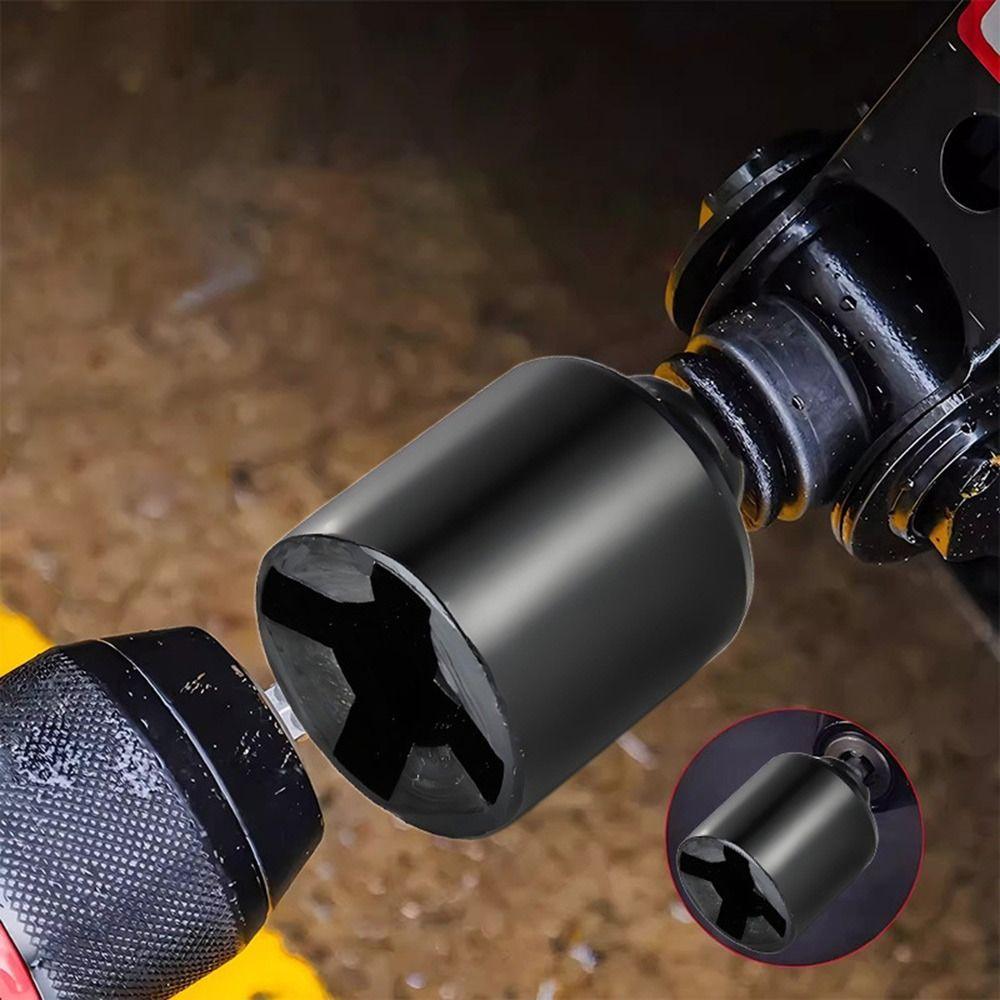 Drill Compatible Jack Socket Wrench  for Cross Vehicle Auxiliary Tire Removal