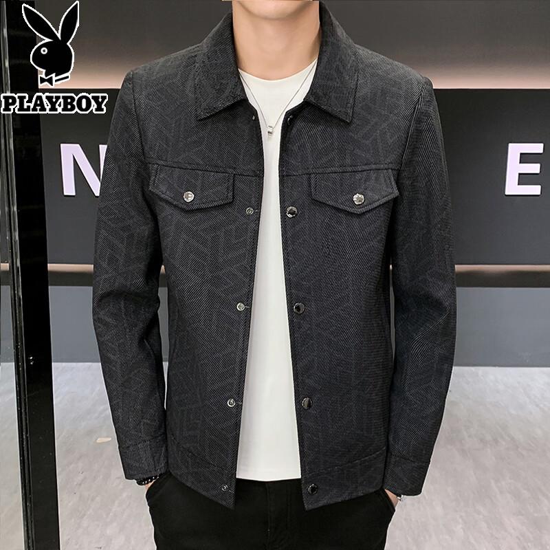 Playboy Men s Casual Lapel Jacket 2XL