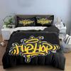 Hip-Hop Graffiti Style Set Multiple Sizes Kid'S And Adults' Bedroom Exquisite 3Pc Bedding Set, Gift