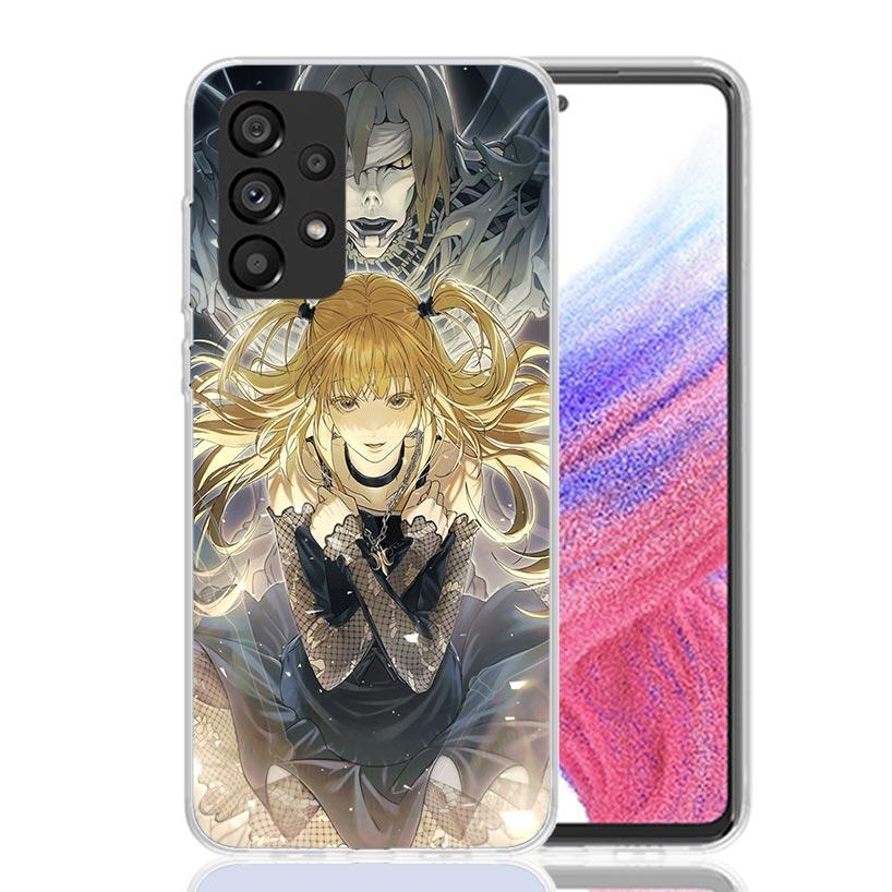 N-Note D-Death MisaMisa Phone Case for Samsung Galaxy A52 A51 A50S A12 A22 A32 A72 A10S A30S A31 A71 Note 20 Ultra 10 Plus S10 G