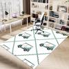 1PC Golf Cart, Dogs Non-Slip Floor Carpet Compatible for Office&Living Room&Dining room - Flat-Weave Machine- Soft & Pattern-E309