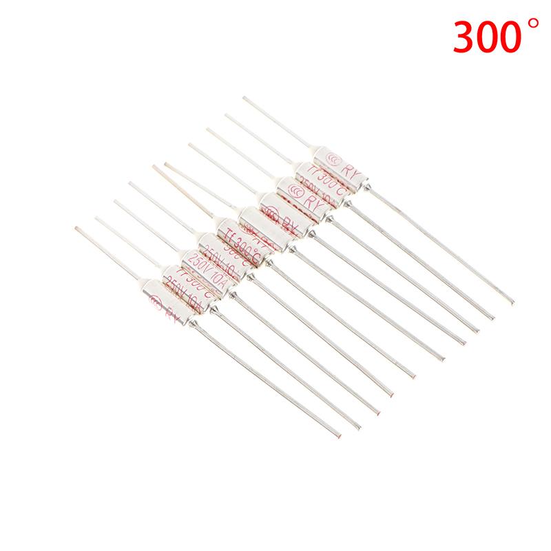 10 Stück Reiskocher Überhitzungssicherung Tf Thermosicherung Ry 10A 15A 250V Temperatur 72C 85C 95 110C 130C 135C 142C 145C 280C 285C 300C