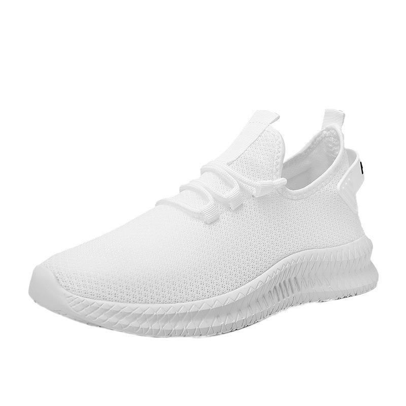 Large size men's shoes light and breathable running shoes outdoor sports coconut shoes flying woven mesh casual walking shoes men
