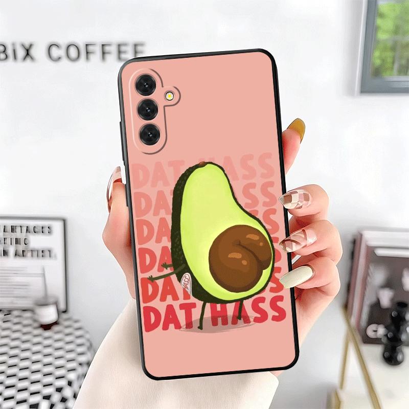Cartoon Cute Avocado Soft Phone Case for Samsung A17 A37 A57 A16 A26 A36 A56 A15 A25 A35 A55 A14 A24 A34 A54 A13 A23 A33 A53 A52