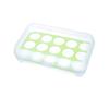 15 Grid Egg Storage Box Egg Box Tray with Lid Drawer Egg Carton PP Cases Refrigerator Cases Compartment Storage Egg Rack Support