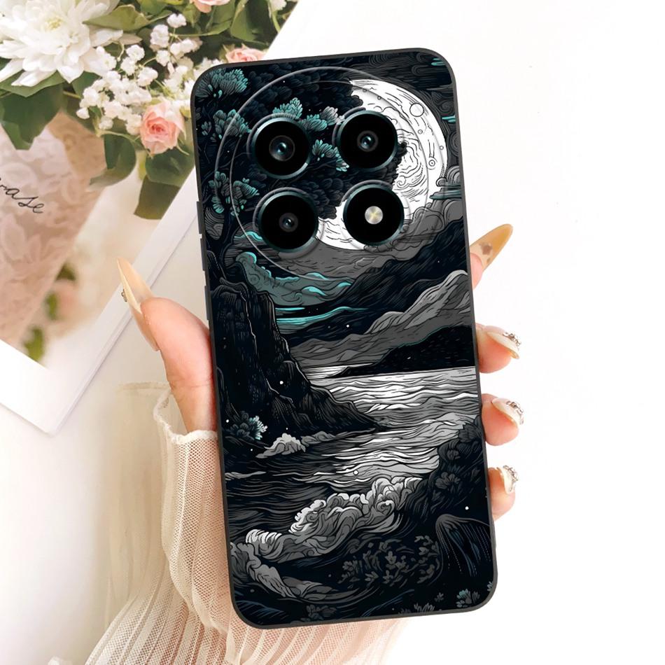 For Realme 13 Pro 13Pro+ Fashion Dusk Beach Painting Phone Case For Realme 13Pro Plus 5G Shockproof Soft Silicone Covers Bumpers