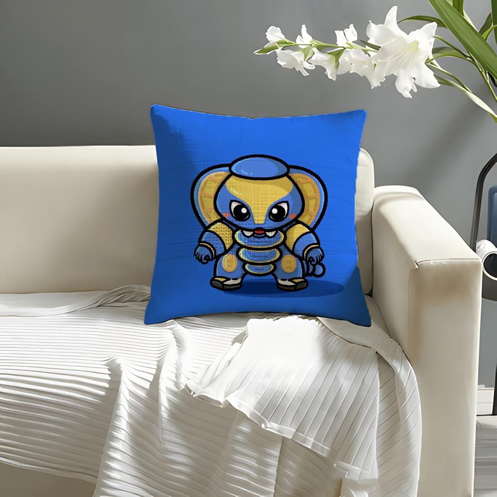 

Classic Anime BBRobo Kabutack Pillow Case Natural Linen Organic Fabric DoubleSided Printing Sofa Home Decor Cushion Cover 30X30cm