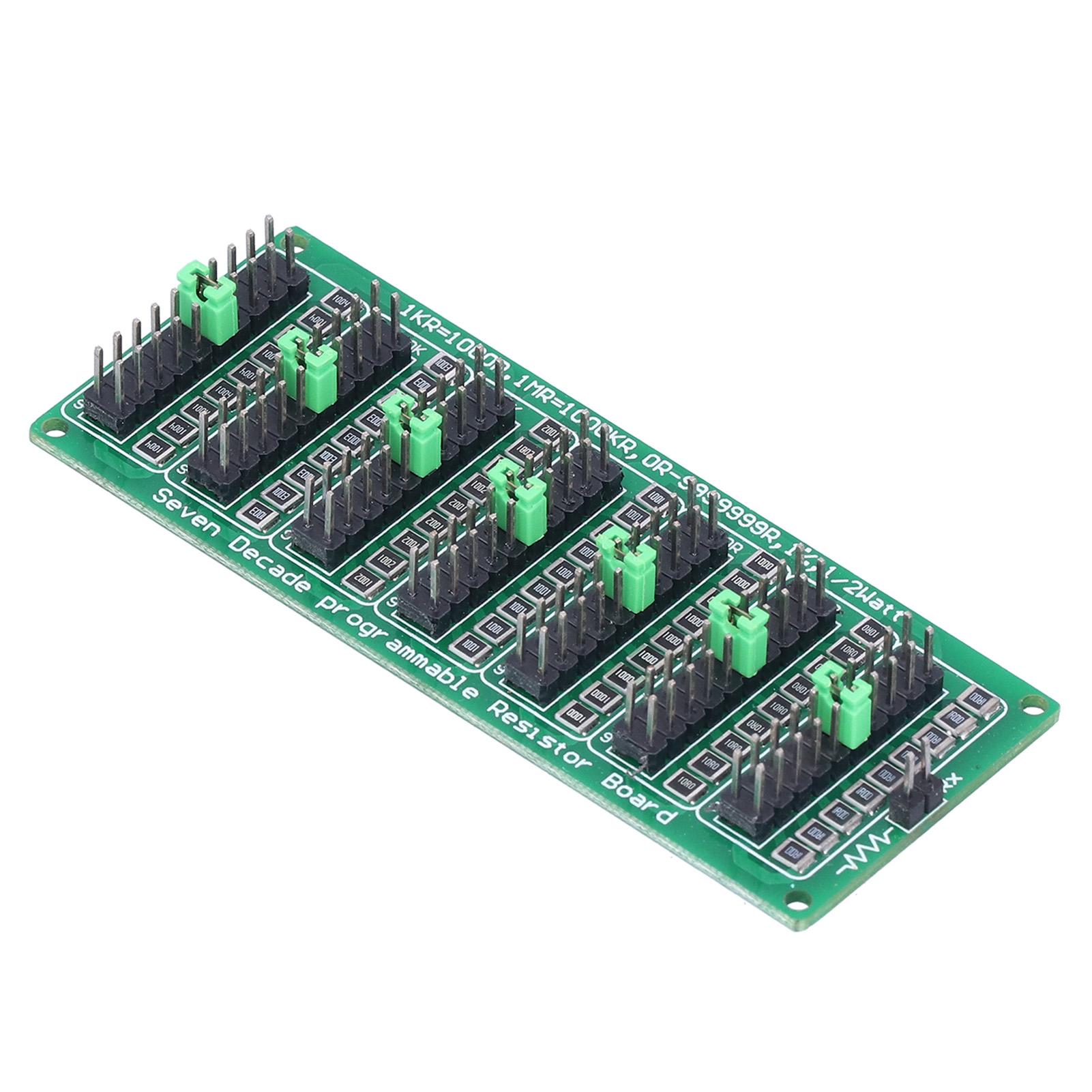 

Програмована плата резисторів 1R до 9999999R 8 секцій 0.1R Низька вартість Точність Електронний компонент