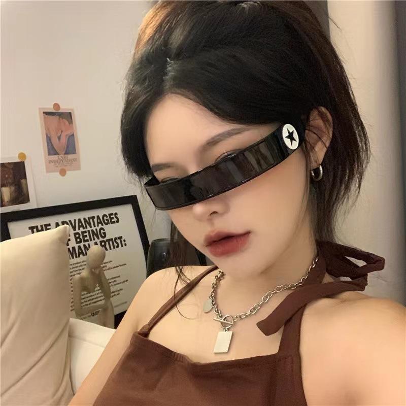Sunglasses for Women Punk Sunglasses Future Technology Star Style Sun Glasses Men UV400 Goggle Shades Mirror Y2K Eyewear