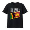 Sri Lanka Flagge Cricket Spieler T-Shirt für Fielder Bowler Bats Unisex Unterstützer Stilvolles und Patriotisches Design vintage