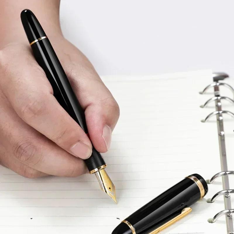 1/5 PCS JINHAO X850 Fountain Pen Black Barrel Gold Clip EF/F/M Iraurita Nib for Writing Office School Supplies Stationery
