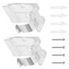 62KD 10/20Pcs 25mm Window Cordless Shade Mounting Brackets with Metal Clip Honeycomb Curtain Blinds Headrail Holder Tool