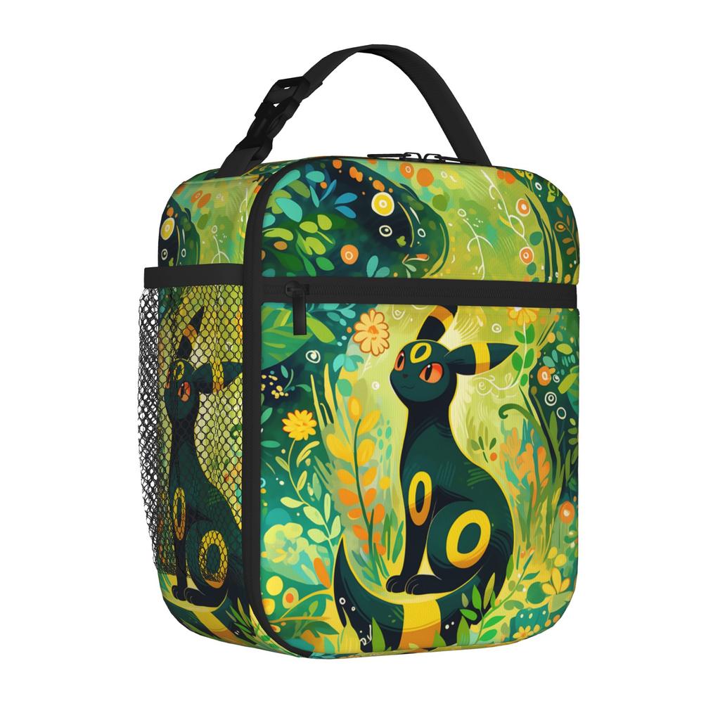 Pokemon Insulated Lunch Bag Meal Pack Rice Bag Eevee Eeveelution Bolsa Student Bento Lunch Handbag Insulation