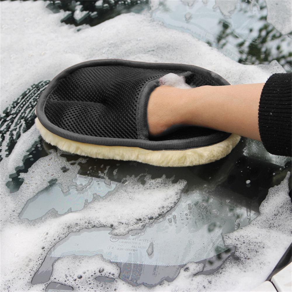 

Microfiber Wool Soft Car Washing Gloves Auto Cleaning Brush Motorcycle Washer Car Wash Accessories Car Care Tool