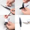 4 Pcs Car Door Edge Protection Anti Collision Strip Door Bumper Black