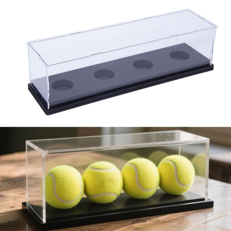 Transparente Acryl Baseball Vitrine mit Sonnenschutz und einfacher Montage für Softball, Golfball Sammlerstücke