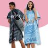 MANGO Mikrofaser Poncho Handtuch Surf Strand Neoprenanzug Umkleidehandtuch Bademantel mit Kapuze, Wassersportaktivitäten, Erwachsene Männer Frauen