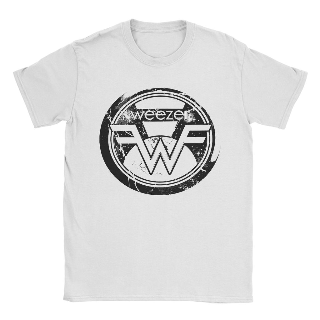Streetwear Weezers Blue Album Anniversary Cover T Shirt Men Cotton Short Sleeve  Round Neck Summer Top Tee