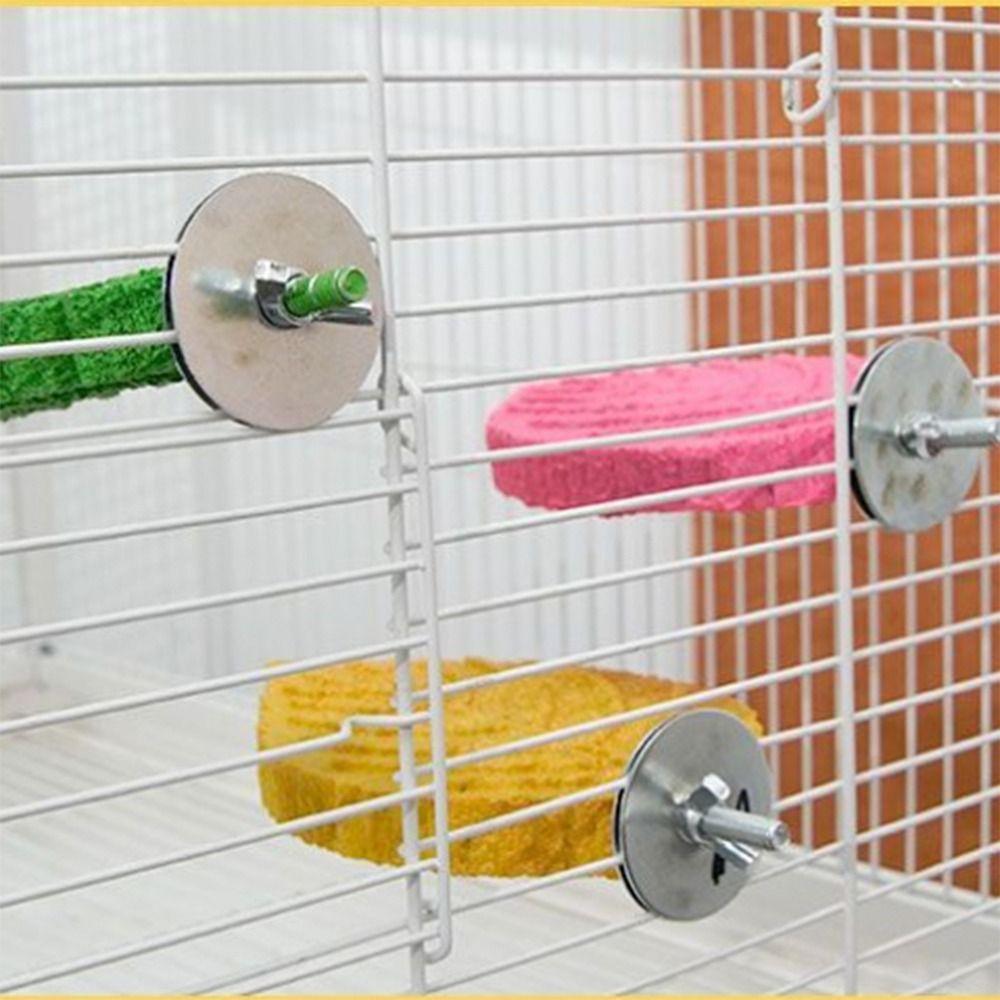 Resin Parrot Perch Non-slip Bird Cage Perch Decorative Bird Rest Station  Breeding Cage