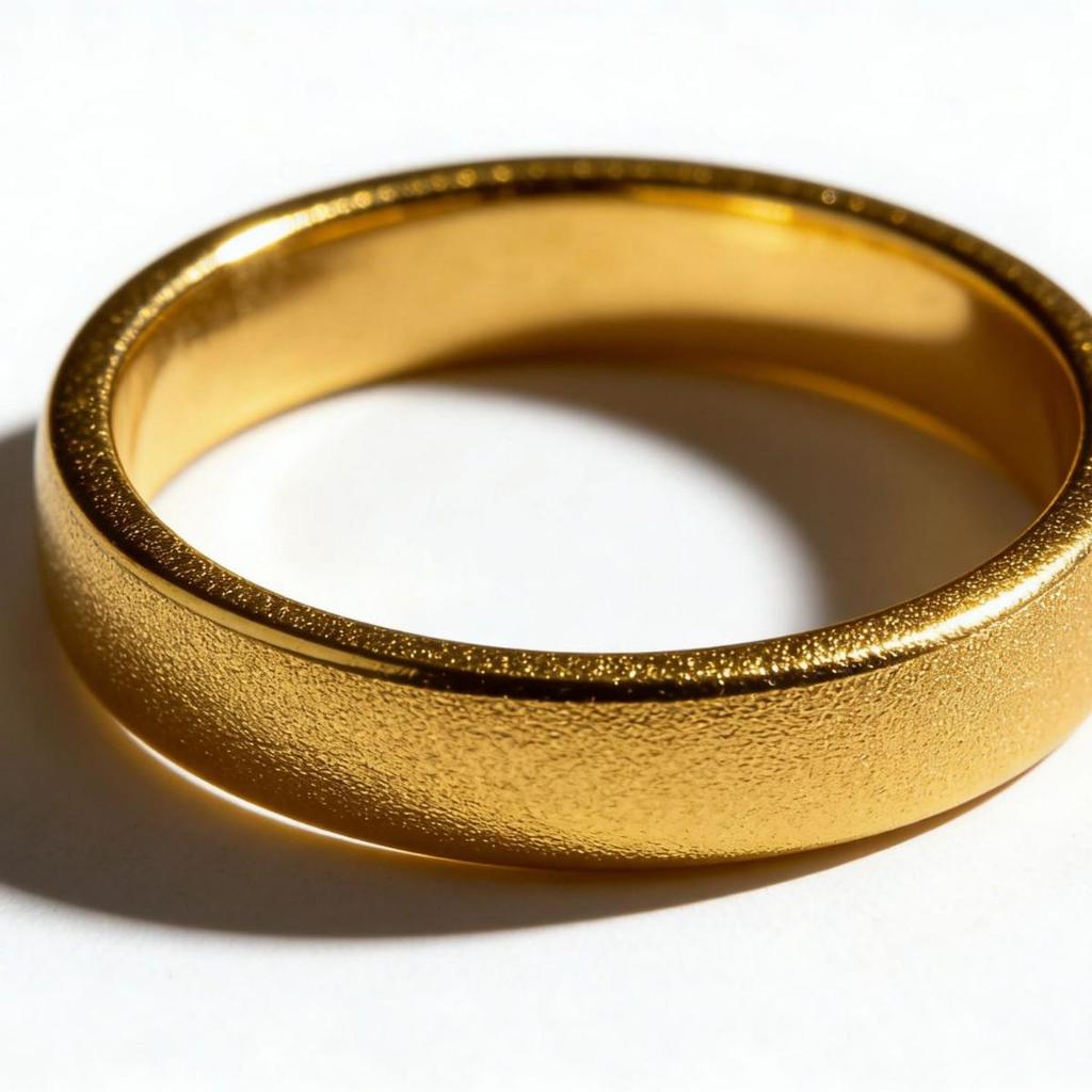 Vietnamese Sand Gold Ring: Long-lasting Color Retention, Women's Luxe Korean-Style Wedding Jewelry