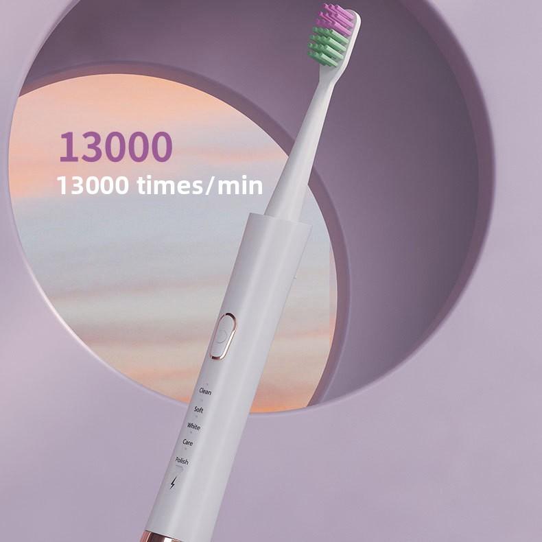 Neue elektrische Zahnbürste Erwachsenenmodell, Weichborstige elektrische Zahnbürste Weiß Puder Partnermodell, Familien-Set Elektrisch