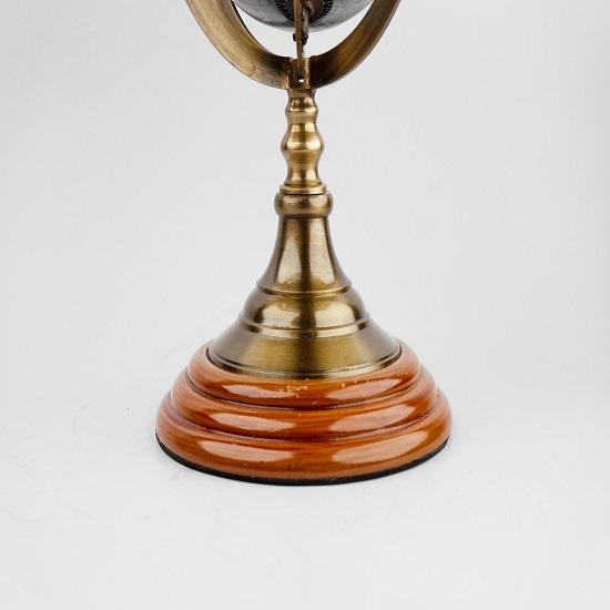 Glob Armilar Nautic din Alamă de Masă Glob Pământesc Decor Marin Cadou de Crăciun Decor Birou Acasă