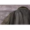 Chinese Size Classic Military A2 Air Force Leather Flight Jackets Vintage Stonewashed Cow Leather Jacket Men Soft Cowhide Mens Coat