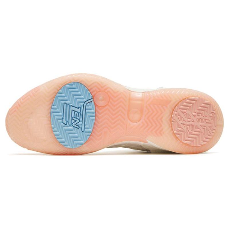 Anta Light Horseman 3 Samoyed Cushioning Anti-Slip And Wear-Resistant Low-Top Performance Basketball Shoes White Pink Sneakers 112241108-3