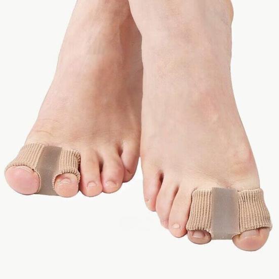 6Pcs Toe Separators for Bunions Nylon Double Loop Toe Correctors Flexible Hallux Valgus Splint for Day Night Wear