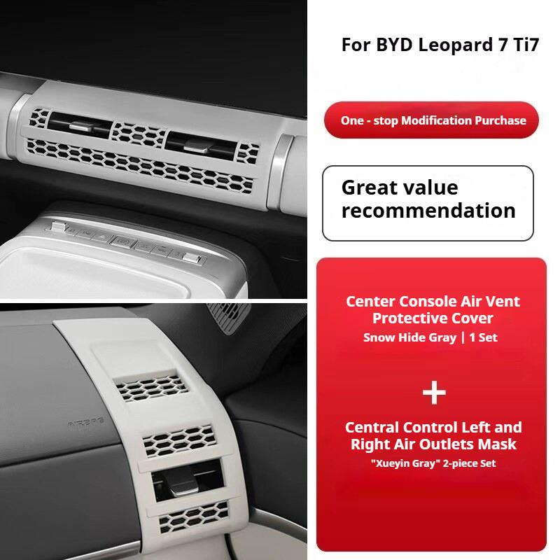 For BYD Titanium 7 Ti7 Car Instrument Air Conditioning Port Protective Cover Anti Blocking Covers On Both Sides of The Air Vents