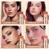 4 Farben. Multifunktionaler, seidiger Rougestift. Hellt die Farbe auf und zeigt sie. Rougecreme, Augen, Gesicht, Lippen, Rougestift, fester Rougestreifen.