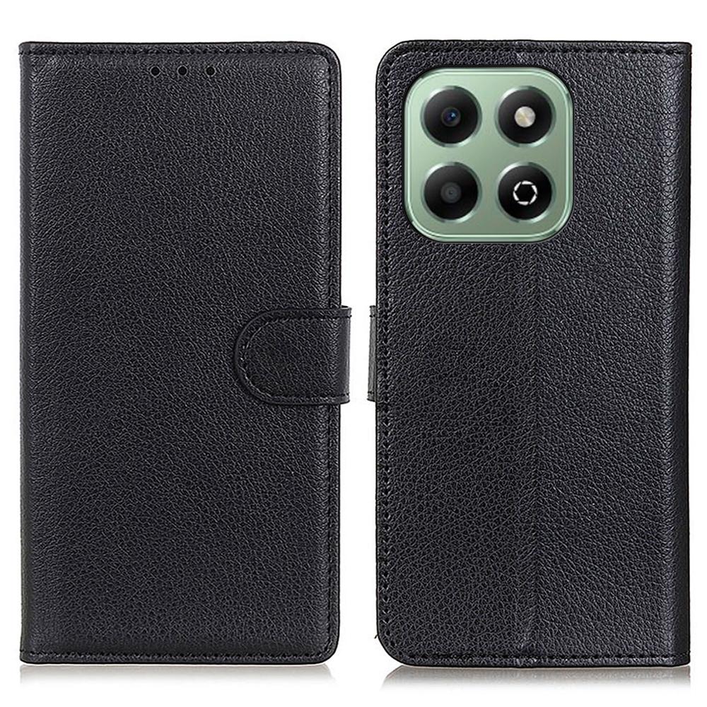 Für Honor X6b 4G Brieftasche Hülle PU Leder Handyhülle Litschi Textur