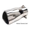 Exhaust Tube Anti-oxidizing Rustproof Straight Heart Shaped Universal Car Exhaust Muffler