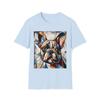 Unisex Cotton T-Shirt. Picaso Style French Bulldog Unisex T-Shirt