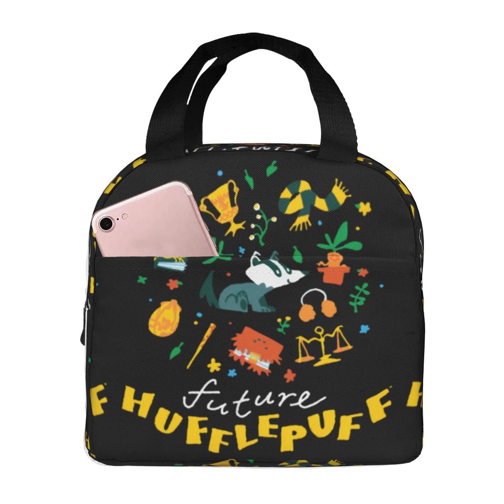 Custom H-Harryes Thermal Insulated Lunch Bag Women Men Witchcraft Portable Lunch Container for School Storage Food Box