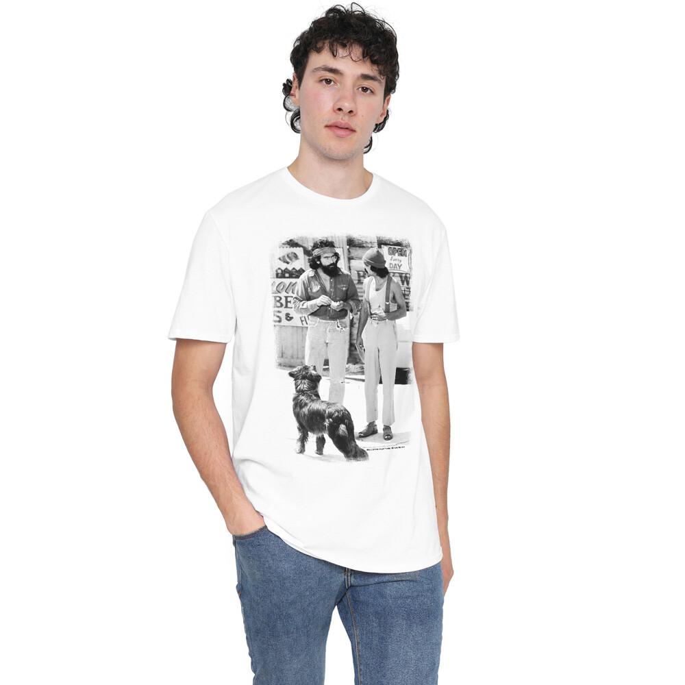 Up In Smalloke Cheech Chong Dog T-Shirt S-2XL, White
