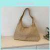 Trendy Woven Shoulder Tote Bag For Women In Black White Brown And Khaki For 2023 Summer Fashion