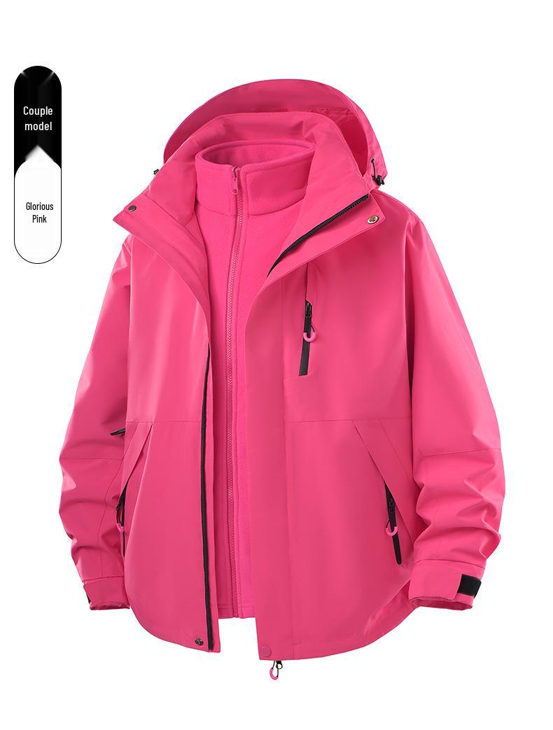 Men`s and Women`s Windproof 3-in-1 Mountaineering