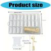 Plastic Embroidery Thread Organizers Set Includes 200 Floss Bobbins And Manual Bobbins Winder for Craft Projects