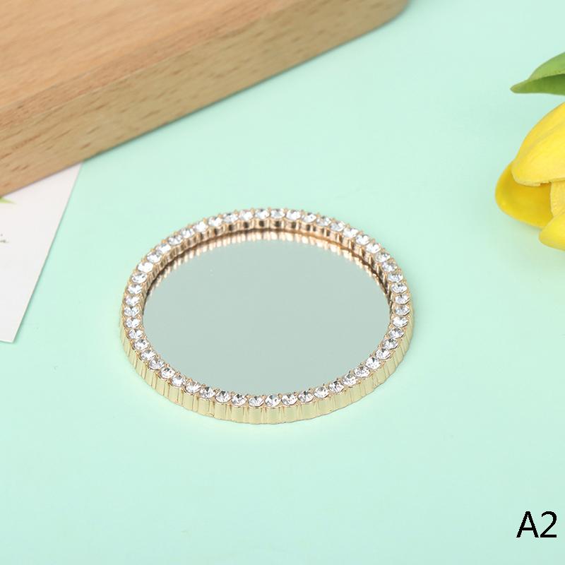 Dolls Makeup Furniture Toy Accessories Dollhouse Miniature Vintage Glod Vanity Mini Doll House Mirror, Dressing Mirror, Comb
