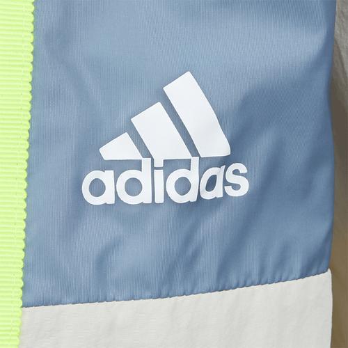 adidas Colorblock Striped Retro Sports Stand Collar Jacket for Women, Beige