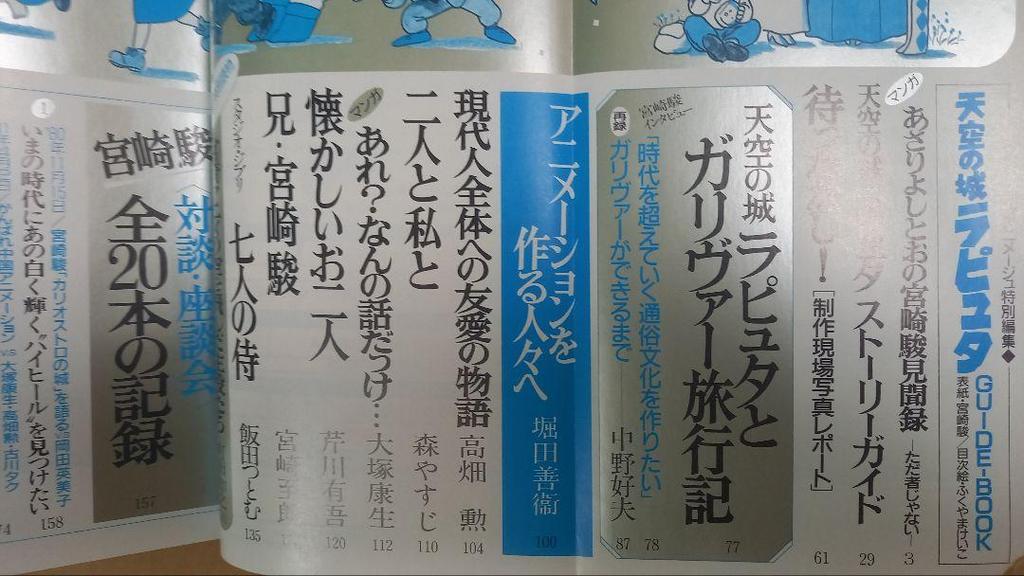 [USED] Laputa: Castle in the Sky guidebook with obi, original 1986 edition, Animage